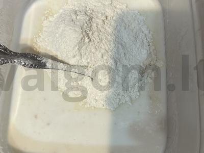 Kefyro paplotėliai iš mielinės tešlos su rauginiu Žingsnis 3