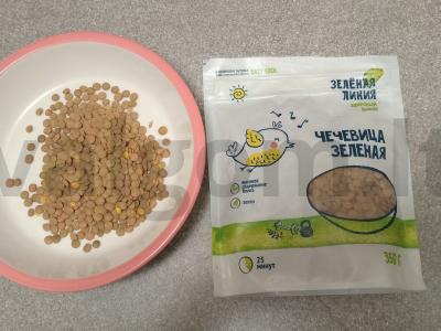 Žaliosios lęšiai vištienos sultinyje Žingsnis 2