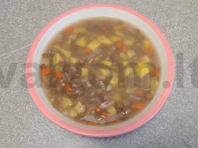 Žaliosios lęšiai vištienos sultinyje Žingsnis 5