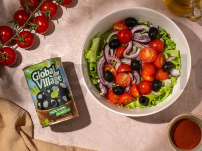 Daržovių salotas su stracciatella Žingsnis 4