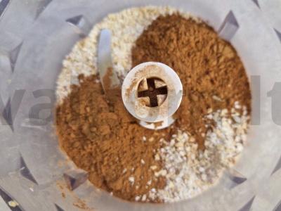 Šokoladinis avižų blynas su bananais ir riešutais Žingsnis 2