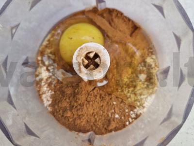 Šokoladinis avižų blynas su bananais ir riešutais Žingsnis 3