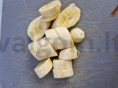 Šokoladinis avižų blynas su bananais ir riešutais Žingsnis 6