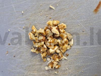 Šokoladinis avižų blynas su bananais ir riešutais Žingsnis 7