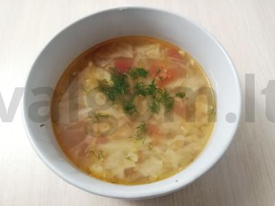 Šaltibarščiai su šviežia kopūstu „Aromatingi“ Žingsnis 10