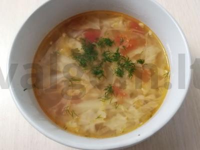 Šaltibarščiai su šviežia kopūstu „Aromatingi“ pagrindine nuotrauka