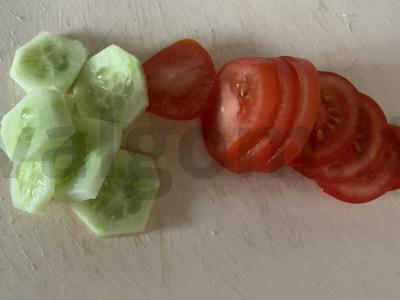 Tortilija su kalakutienos kotletu ir daržovėmis Žingsnis 5