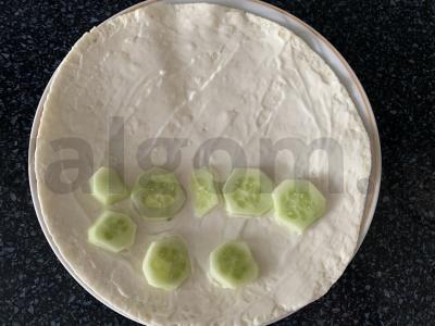 Tortilija su kalakutienos kotletu ir daržovėmis Žingsnis 7