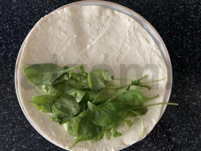 Tortilija su kalakutienos kotletu ir daržovėmis Žingsnis 8