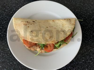 Tortilija su kalakutienos kotletu ir daržovėmis Žingsnis 13