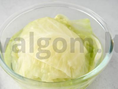 Klasikiniai kopūstų suktinukai su jautiena Žingsnis 3