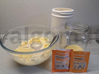 Varškės apkepas su obuoliu ir vyšnia Žingsnis 2