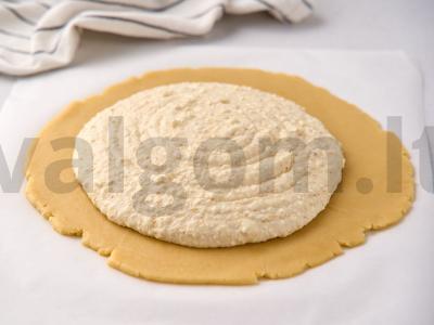 Varškės pyragas su laimo žievele Žingsnis 12