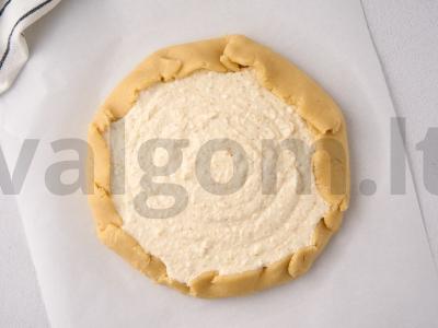 Varškės pyragas su laimo žievele Žingsnis 13