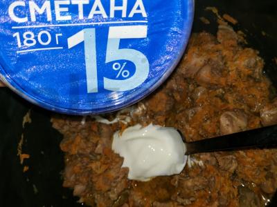 Vištienos kepenėlės su grietine Žingsnis 5