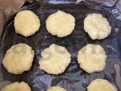 Kokosų sausainiai oro grilyje Žingsnis 3