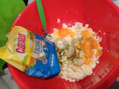 Skani varškė su kriaušėmis, apelsinais ir medumi Žingsnis 3