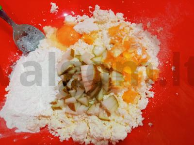 Skani varškė su kriaušėmis, apelsinais ir medumi Žingsnis 4