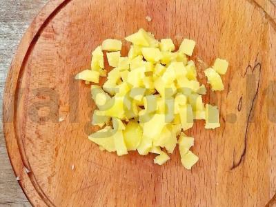 Salotos su marinuotais agurkais „Rudens“ Žingsnis 5