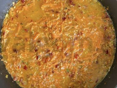 Itališkas sriuba su raudonąja lęšių Žingsnis 6