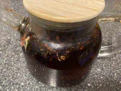 Granatų arbata su hibisku Žingsnis 7