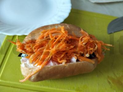 Vištienos burgeris su korėjietiška morkyte Žingsnis 5