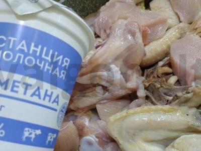 Vištiena grietinėje Žingsnis 5