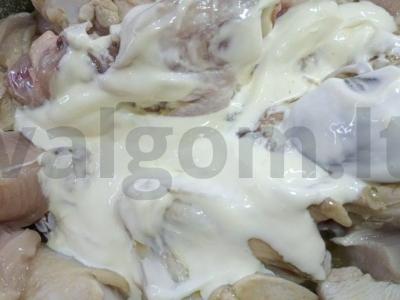 Vištiena grietinėje Žingsnis 6