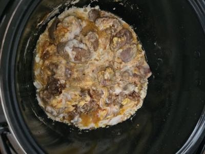 Kepenėlės sūrio padaže lėtoje viryklėje Žingsnis 6