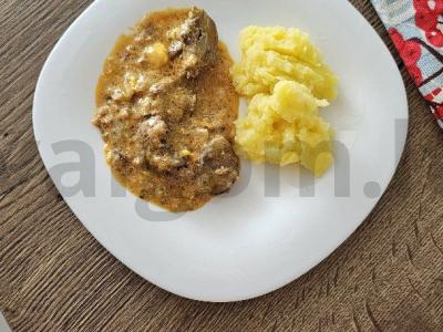 Kepenėlės sūrio padaže lėtoje viryklėje Žingsnis 8