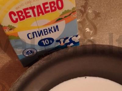 Krevetės grietinėlės padaže Žingsnis 3