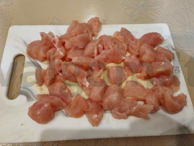 Vištiena su baltais pupelėmis grietinėlės padaže Žingsnis 6