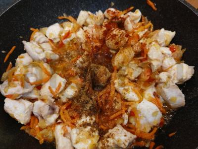 Vištiena su baltais pupelėmis grietinėlės padaže Žingsnis 8