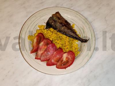 Skumbrė orkaitėje „Auksinė žuvis“ pagrindine nuotrauka