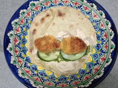 Ritinys su vištienos nagetais pusryčiams Žingsnis 7