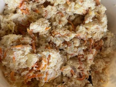 Šamų kotletai su morkomis ir sūriu Žingsnis 5