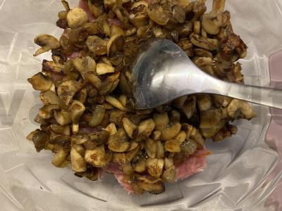 Salotas „Salchichon su grybais“ Žingsnis 6