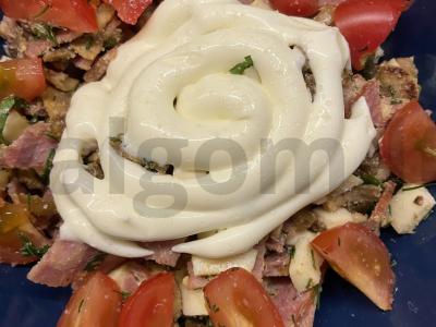 Salotas „Salchichon su grybais“ Žingsnis 9