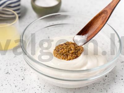 Sluoksniuotas salotas su apelsinais ir sūriu Žingsnis 6