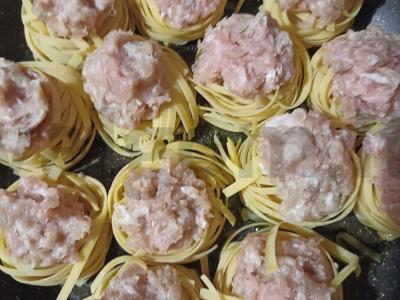 Užkandis „Lizdai su faršu“ Žingsnis 2