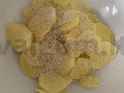 Bulvių traškučiai su sezamu Žingsnis 2