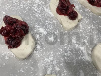 Vaisių pyragėliai su vyšniomis „Vasara“ Žingsnis 5