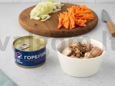 Sūrio sriuba su lašiša Žingsnis 2