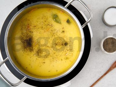 Sūrio sriuba su lašiša Žingsnis 5