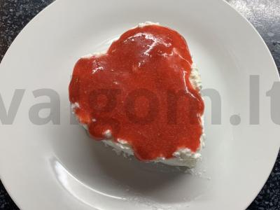 Varškė su braškių konfituromis pagrindine nuotrauka