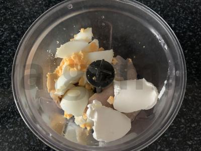 Sumuštiniai su silke, varškės sūriu ir kiaušiniu Žingsnis 3