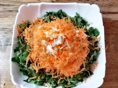 Salotos su rukola ir moliūgų sėklomis Žingsnis 2