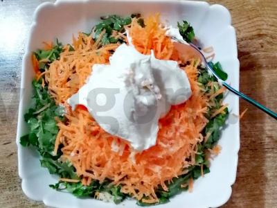 Salotos su rukola ir moliūgų sėklomis Žingsnis 3