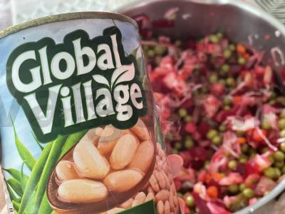 Vinegretas su pupelėmis ir žirniais Žingsnis 6