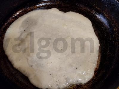 Vegetariški lace blynai ant mineralinio vandens Žingsnis 4